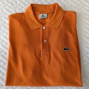 Lacoste Polo Shirt 2XL (Size 7) - Orange